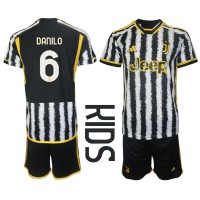Juventus Danilo Luiz #6 Replika babykläder Hemmaställ Barn 2023-24 Kortärmad (+ korta byxor)
